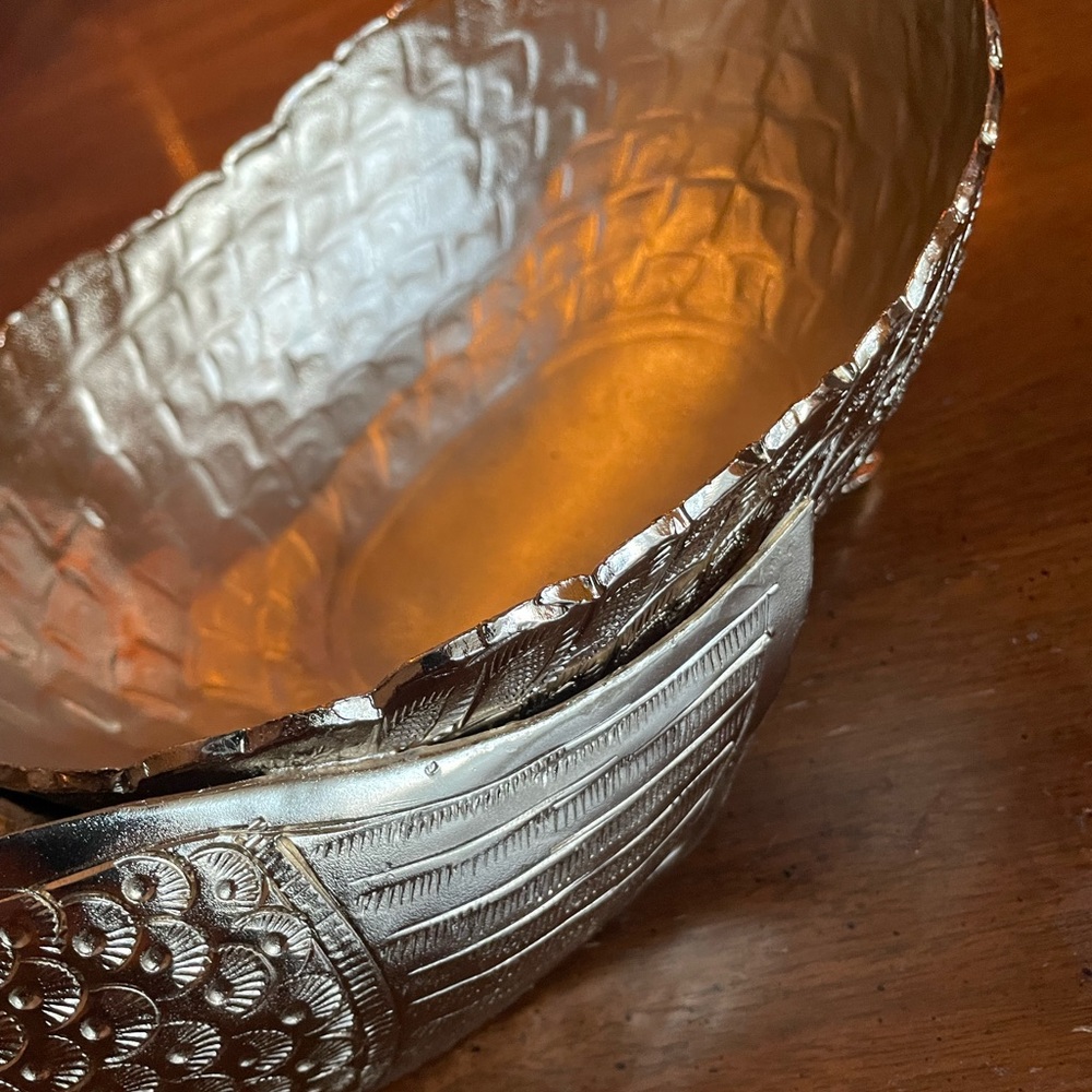Gold Peacock Decorative Bowl - Picture 5 of 6
